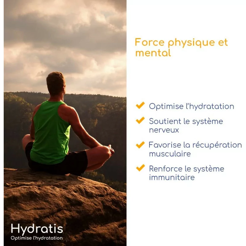 HYDRATIS - Pack 8 Tubes de Pastilles Effervescentes -Goût Naturel Fruits des Bois Optimise l'Hydratation