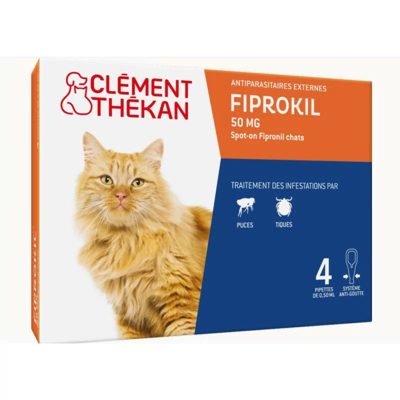 Traitement anti-puces et tiques pour chats Clément Thékan