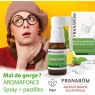 PRANARÔM - Aromaforce - Spray Gorge Action 3 En 1 - Aux Huiles Essentielles - Menthe Poivrée - Apaise La Gorge - Vegan - 15 m