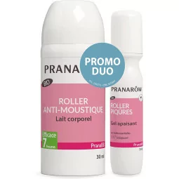 Pranarôm - Anti-moustiques + Roller Après-Piqûres Bébés aux Huiles Essentielles Bio -