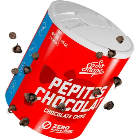 So Shape, Pépites de Chocolat, Chocolat noir, 0 sucre, 200g