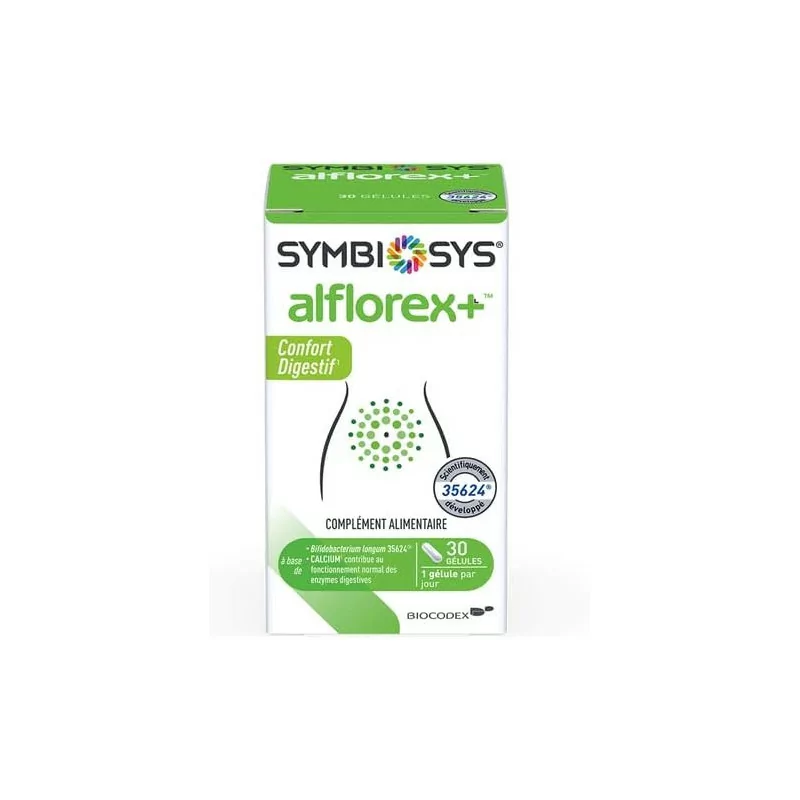Symbiosys Alflorex + 30 gélules – soutien naturel du confort intestinal