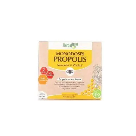 HERBALGEM PROPOLIS MONODOSES BIO 7X10ML