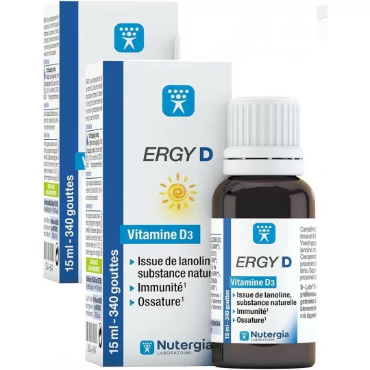 Ergy D Nutergia : les compléments alimentaires à la vitamine D