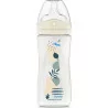 DODIE Biberon Tétine multi-perforée anti-coliques - tétine biomimétisme débit 3 - 330ml - BLEU - 6+ mois