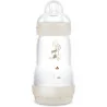 MAM - Biberon Easy Start Anti-Colique 2+ mois débit moyen 260 ml Sable Biberon pour réduire les coliques et l'inconfort de bébé