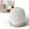 PRANAROM - Diffuseur CERA Barocco - Bois et Céramique, Lumière d'ambiance et Diffusion Atmosphérique