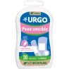 Urgo - Pansement Peau Sensible - Hypoallergénique Indolore au retrait - 3 formats - 30 pansements