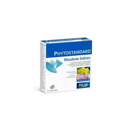 Phytostandard Rhodiole Safran boîte, complément naturel anti-stress et énergie, Parapharmelle