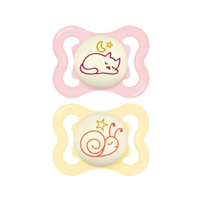 Sucettes lumineuses MAM nuit pour bébé dès 2 mois