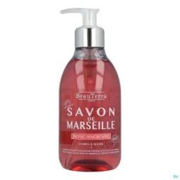 beauterra savon liquide de marseille rose ancienne 300ml