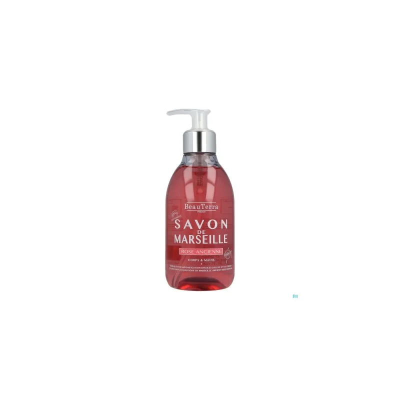 beauterra savon liquide de marseille rose ancienne 300ml