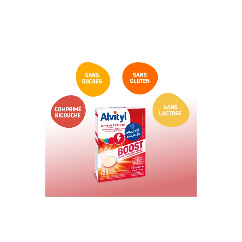 alvityl boost complement vitaminé ginseng energie parapharmelle