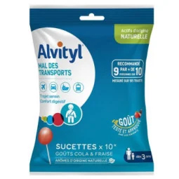 Alvityl Mal Des Transports sucrettes goût cola et fraise – boîte de 10 parapharmelle