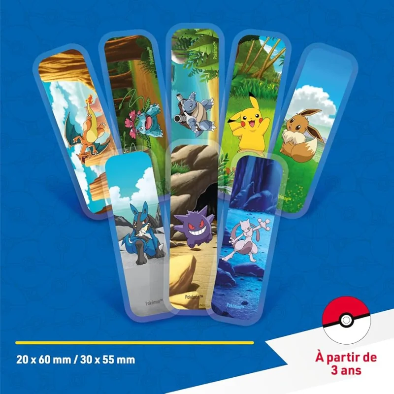 Pansements Urgo Pokémon colorés pour petits bobos Parapharmelle