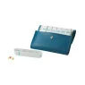 Pilbox Liberty V4 fauve et pétrole rangement médicaments Parapharmelle