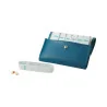 Pilbox Liberty V4 fauve et pétrole rangement médicaments Parapharmelle