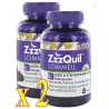 ZzzQuil Sommeil lot 2 boîtes 60 gommes mélatonine complément sommeil Parapharmelle
