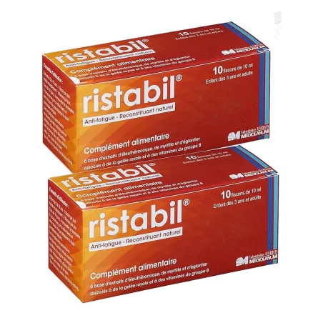 Ristabil 2 boites solution buvable énergie et vitalité Parapharmelle