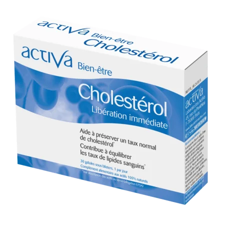 Activa Bien-Être Cholestérol gélules équilibre lipidique santé cardiovasculaire Parapharmelle