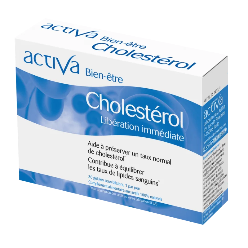 Activa Bien-Être Cholestérol gélules équilibre lipidique santé cardiovasculaire Parapharmelle