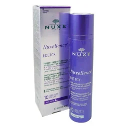Flacon Nuxe Nuxellence Detox soin régénérant nuit Parapharmelle