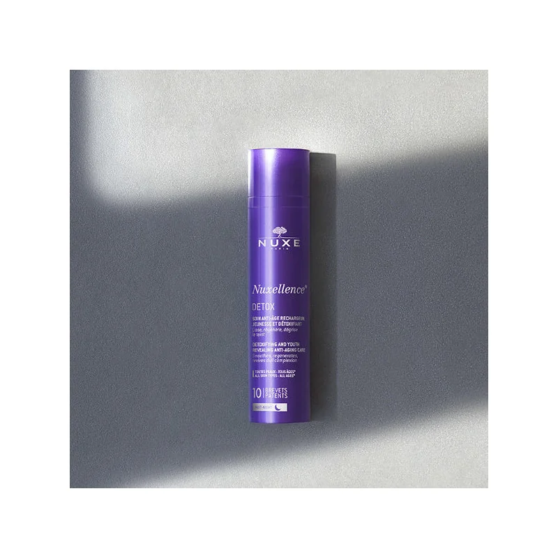Nuxe Nuxellence Detox Crème Nuit 50ml anti-âge éclat Parapharmelle