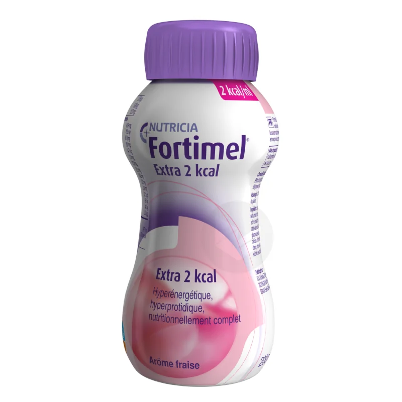 Fortimel Extra 2kcal Fraise 4x200ml boisson hypercalorique Parapharmelle