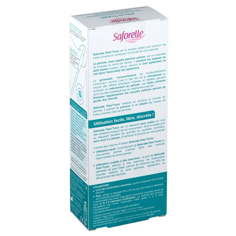 Saforelle Pelvi'Tonic tonification du périnée solution femme Parapharmelle
