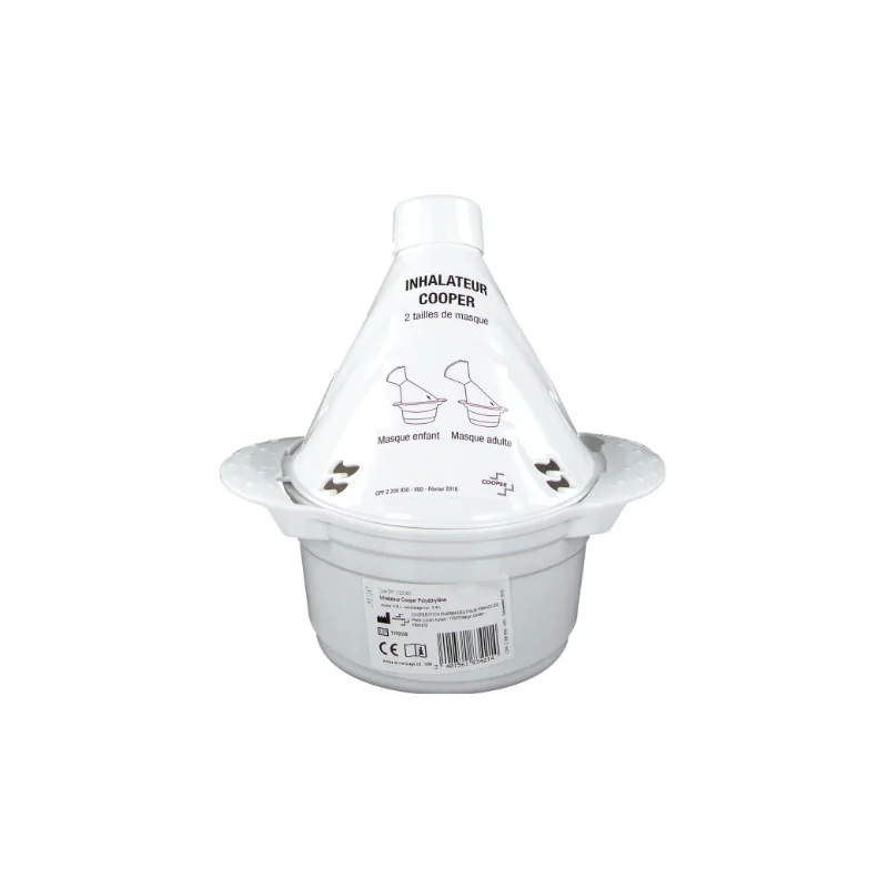 Inhalateur Cooper polyéthylène blanc