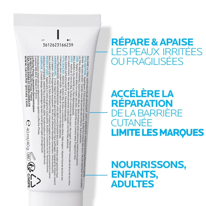 Baume B5 Cicaplast réparation peau fragilisée