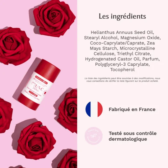 Musc intime rose mystik fraîcheur zone intime