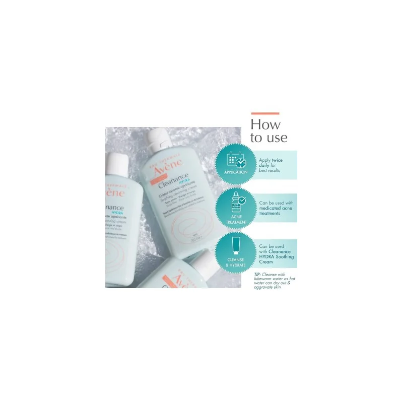 Crème lavante Avène Cleanance Hydra soin quotidien