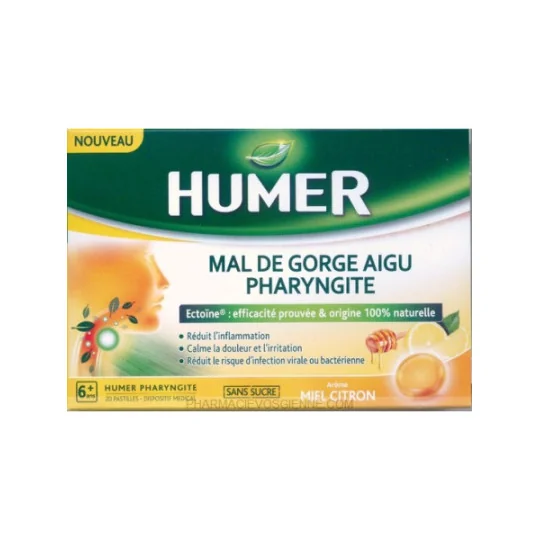 Humer pharyngite solution gorge miel citron