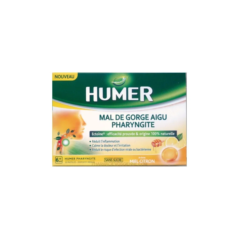 Humer pharyngite solution gorge miel citron
