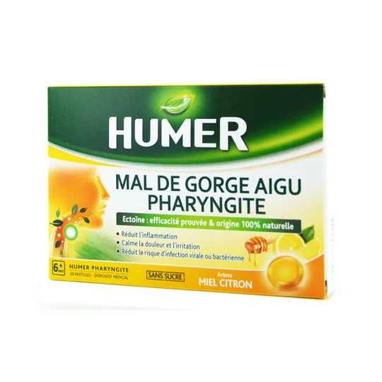 Humer pharyngite miel citron confort gorge