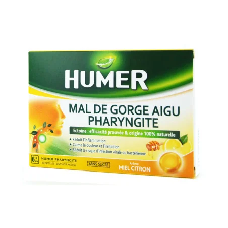 Humer pharyngite miel citron confort gorge