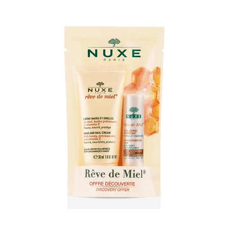 Nuxe stick lèvres crème mains hydratation duo soin naturel