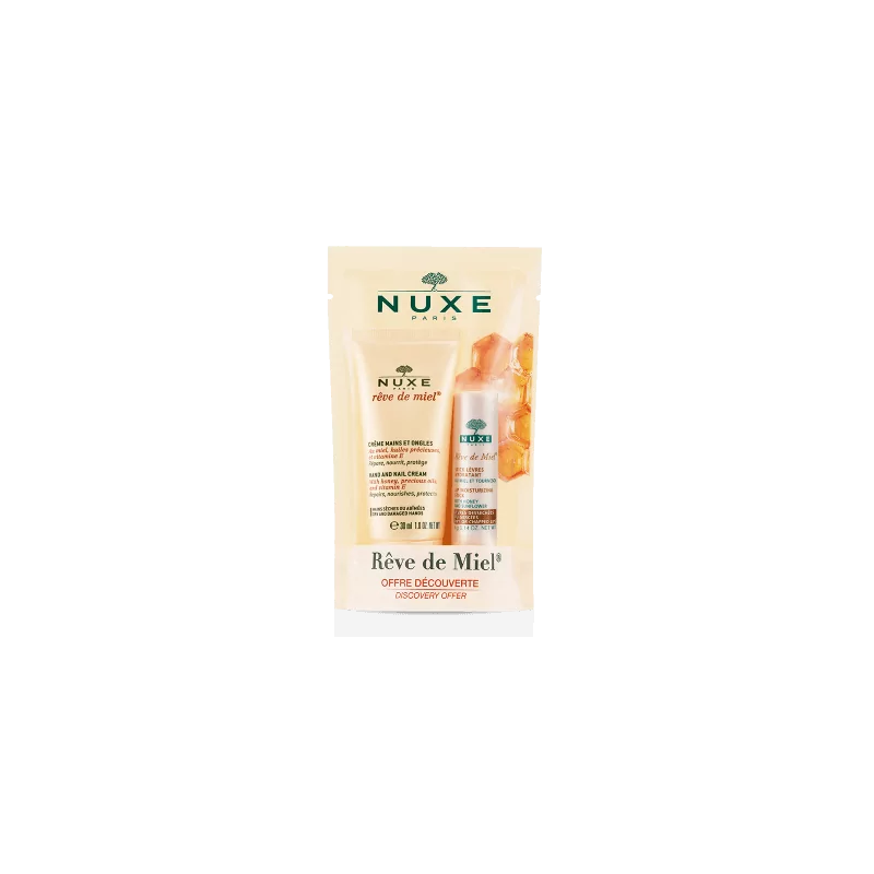 Nuxe stick lèvres crème mains hydratation duo soin naturel