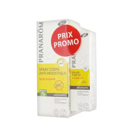 Pranarom Pack Duo Spray +lait Anti Moustique