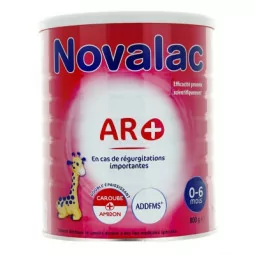 Novalac AR+ lait infantile anti-régurgitation 0-6 mois Parapharmelle