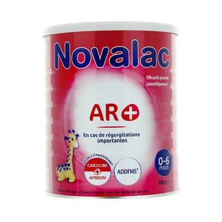 Novalac AR+ lait infantile anti-régurgitation 0-6 mois Parapharmelle